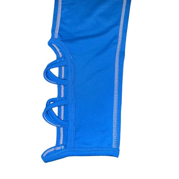 Alphalete Womens Blue Leggings Size S Nylon & Elastane - Picture 6 of 6